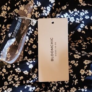 BloomChic Indigo and White Floral Dress size 14-16